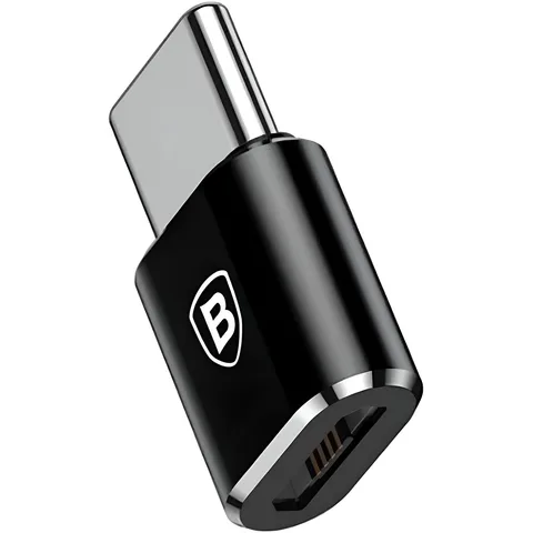 Адаптер-переходник Baseus Micro Female To Type-C Male Adapter Converter (CAMOTG-01) Black
