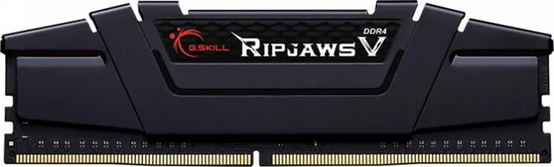 Модуль оперативної пам’яті G.Skill Ripjaws V DDR4 у чорному радіаторі з логотипом