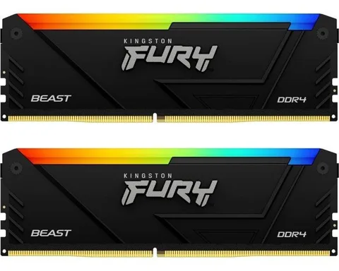 Оперативная память Kingston Fury Beast RGB DDR4 2x32GB/3200 (KF432C16BB2AK2/64)
