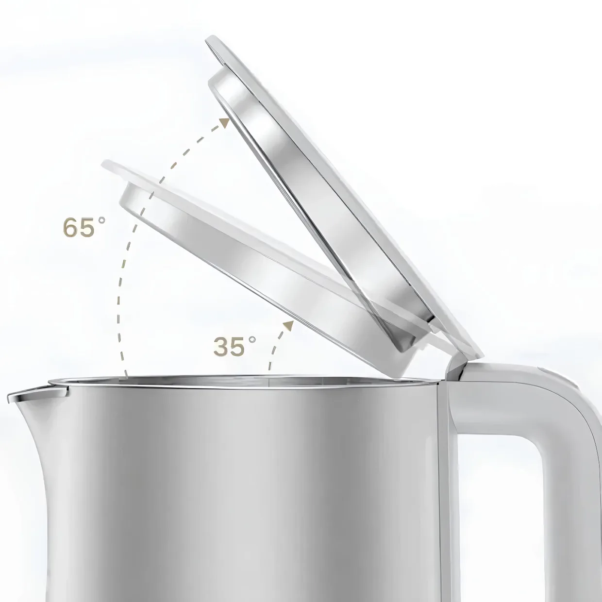 Электрочайник Xiaomi Mijia Smart Electric Kettle S1 + переходник на EU розетку (MJDSH07YM) Silver — фото 7