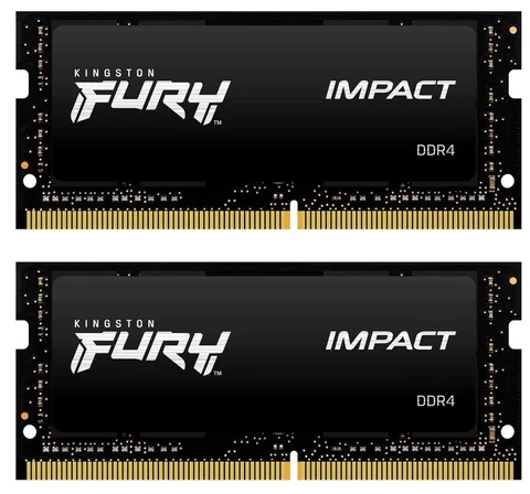 Оперативная память Kingston Fury Impact DDR4 SO-DIMM 2x16GB/3200 (KF432S20IBK2/32)