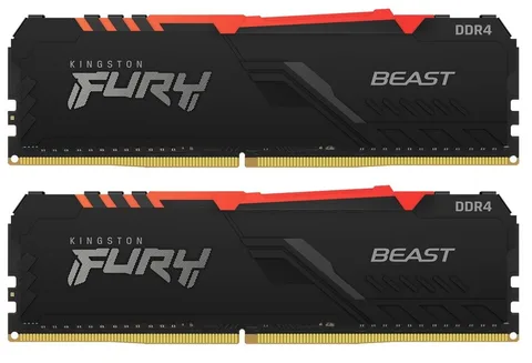 Оперативная память Kingston Fury Beast RGB DDR4 2x16GB/3600 Black (KF436C18BBAK2/32)