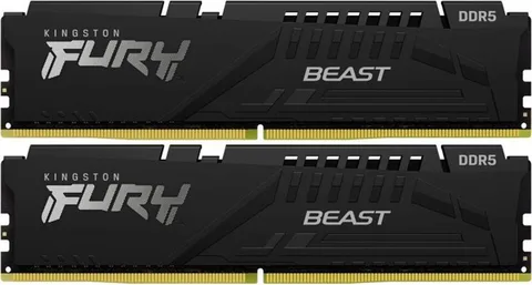 Оперативная память Kingston Fury Beast DDR5 2x32GB/5200 Black (KF552C36BBEK2-64)