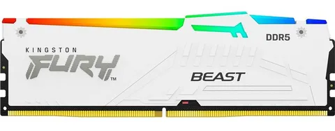 Оперативная память Kingston Fury Beast RGB DDR5 16GB/5600 White (KF556C36BWEA-16)
