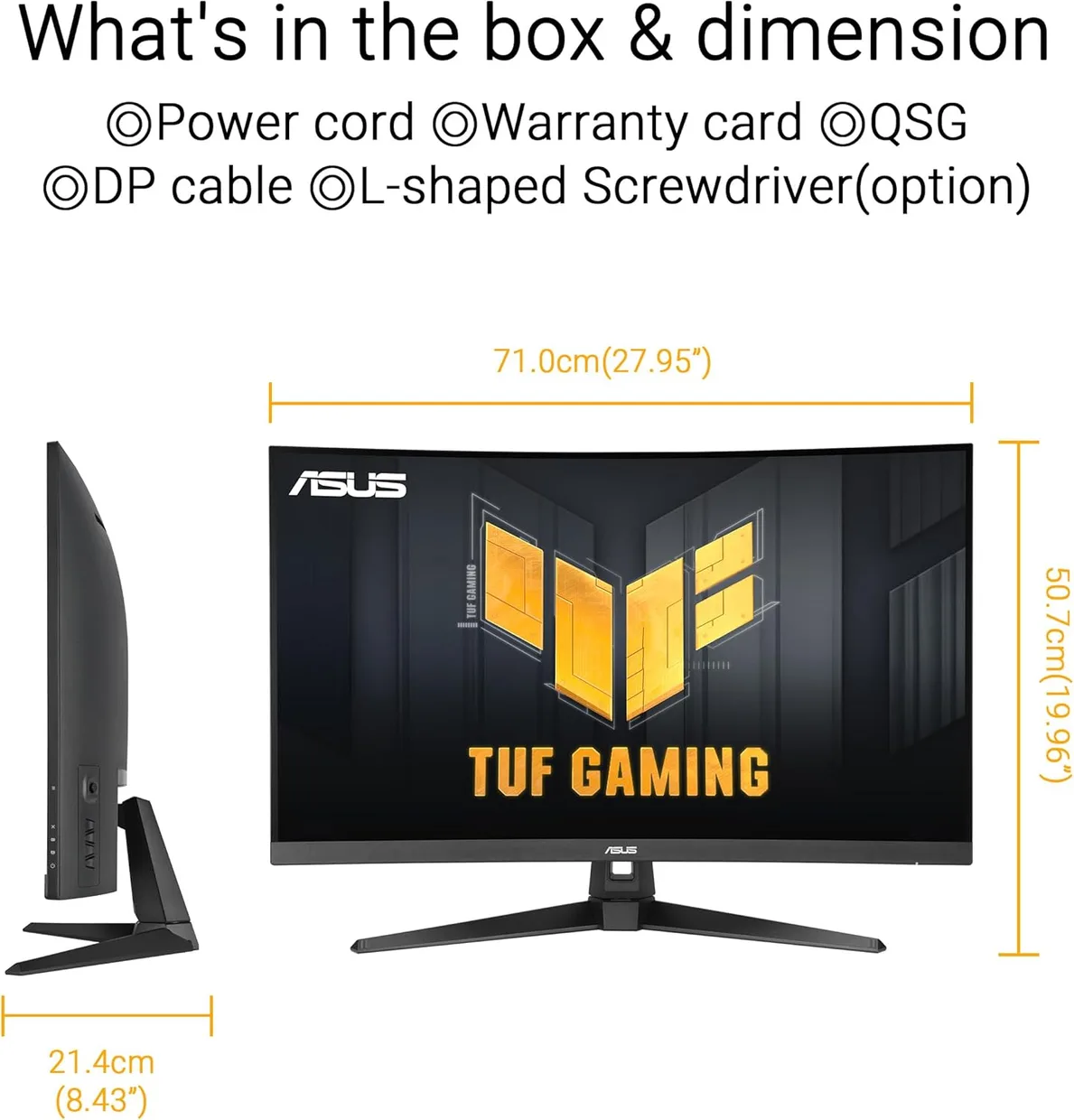 Монитор Asus 31.5" TUF Gaming VG32WQ3B (90LM0AP1-B01171) — фото 7