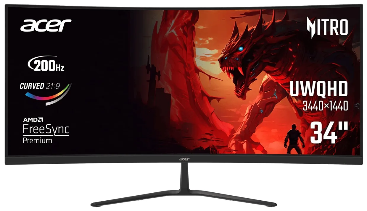 Монитор Acer 34" Nitro ED340CUR X0bmiipx (UM.CE0EE.009)
