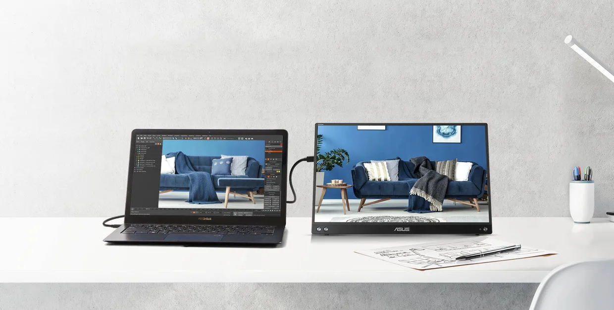 Монитор портативный Asus 15.6" ZenScreen MB16ACV (90LM0381-B01370) — фото 5