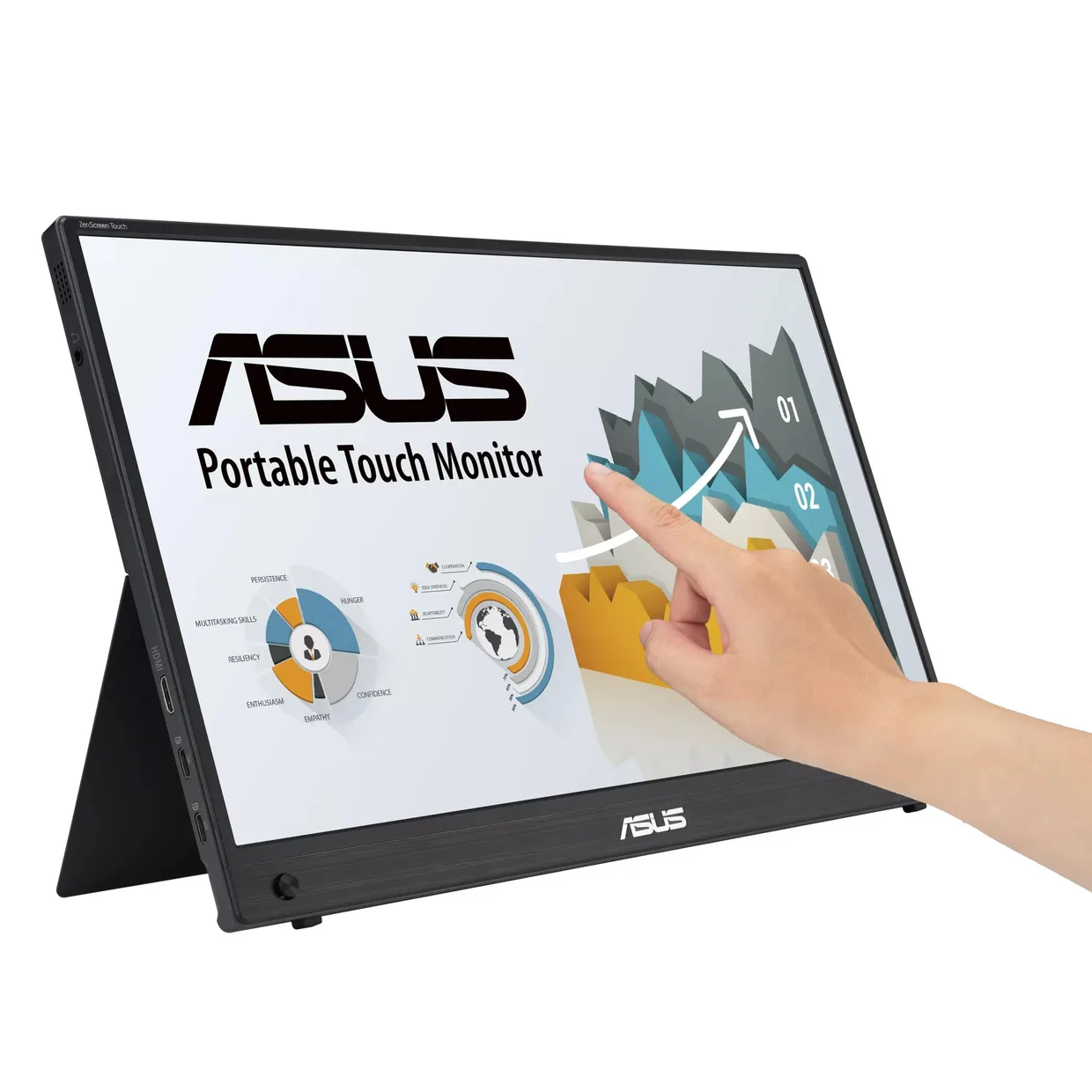 Монитор портативный Asus 15.6" ZenScreen Touch MB16AHT (90LM0890-B01170) — фото 3