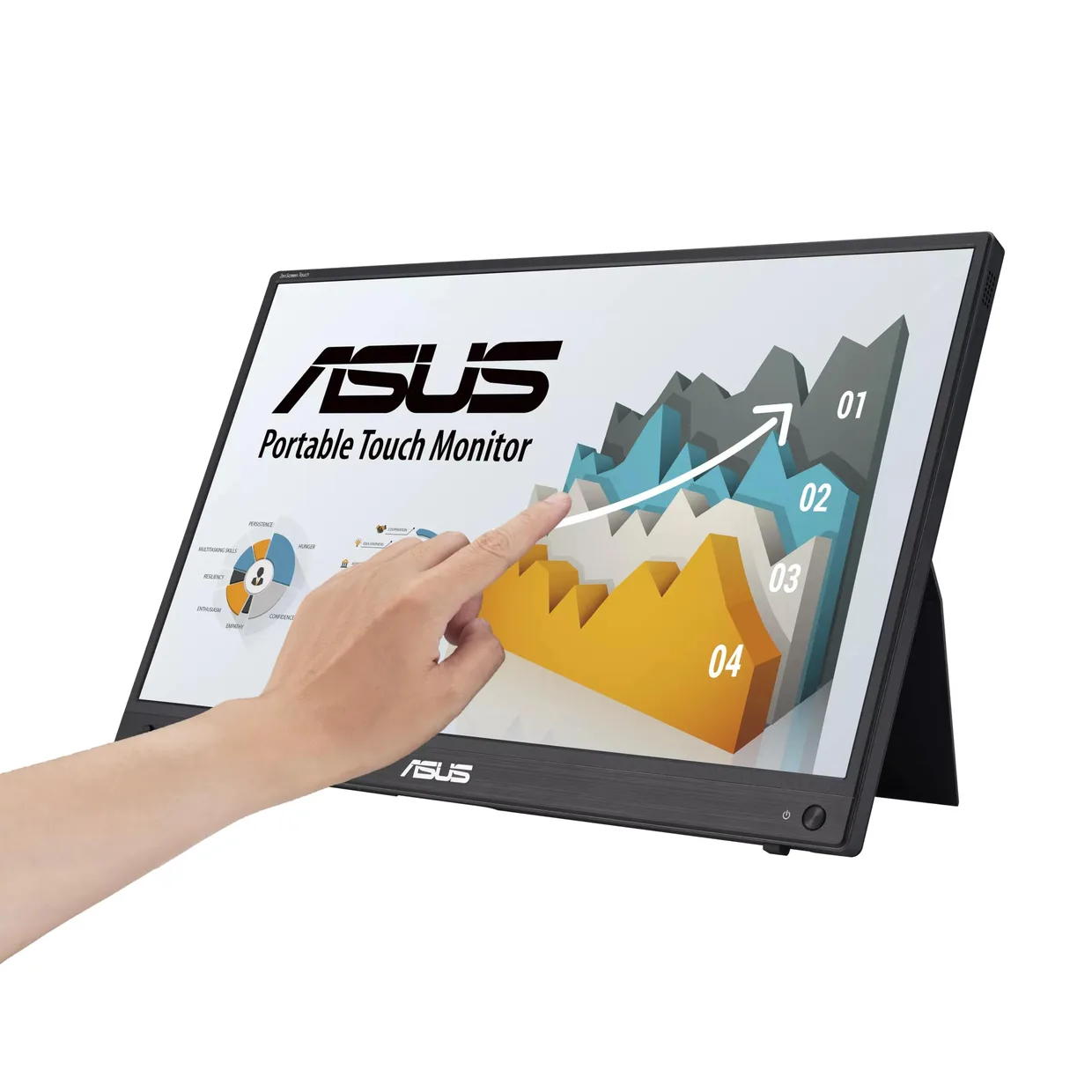 Монитор портативный Asus 15.6" ZenScreen Touch MB16AHT (90LM0890-B01170) — фото 4