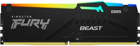 Оперативная память Kingston Fury Beast RGB DDR5 16GB/6400 Black (KF564C32BBA-16)