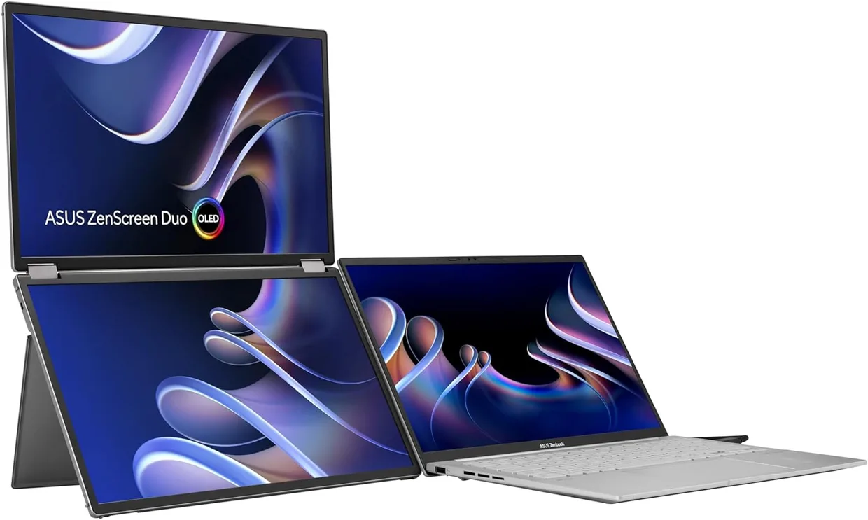 Монитор портативный Asus 2×14" ZenScreen Duo OLED MQ149CD (90LM0AKV-B01N70) — фото 12