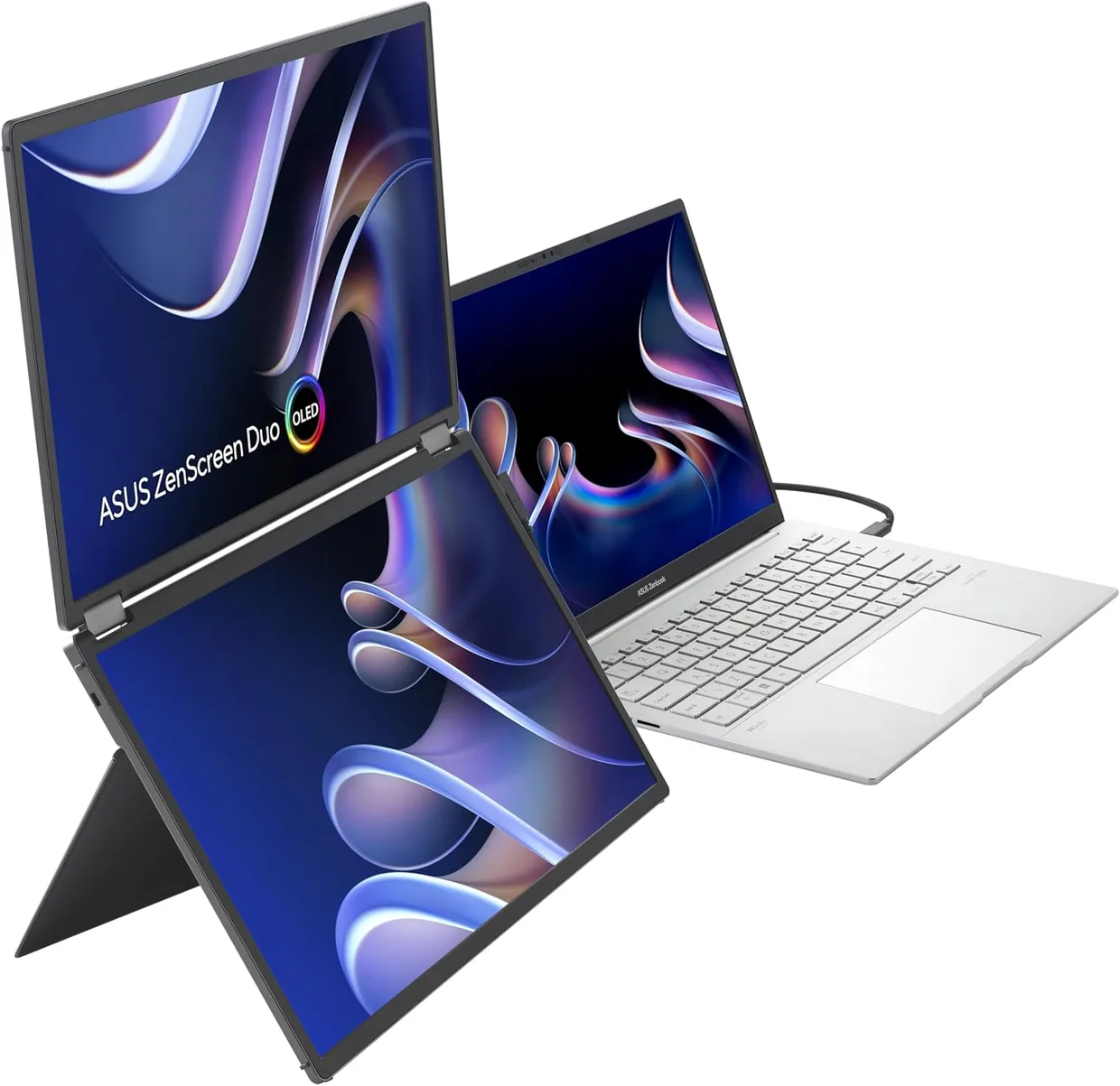Монитор портативный Asus 2×14" ZenScreen Duo OLED MQ149CD (90LM0AKV-B01N70) — фото 13