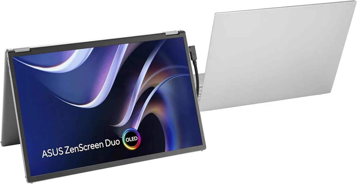 Монитор портативный Asus 2×14" ZenScreen Duo OLED MQ149CD (90LM0AKV-B01N70) — фото 15
