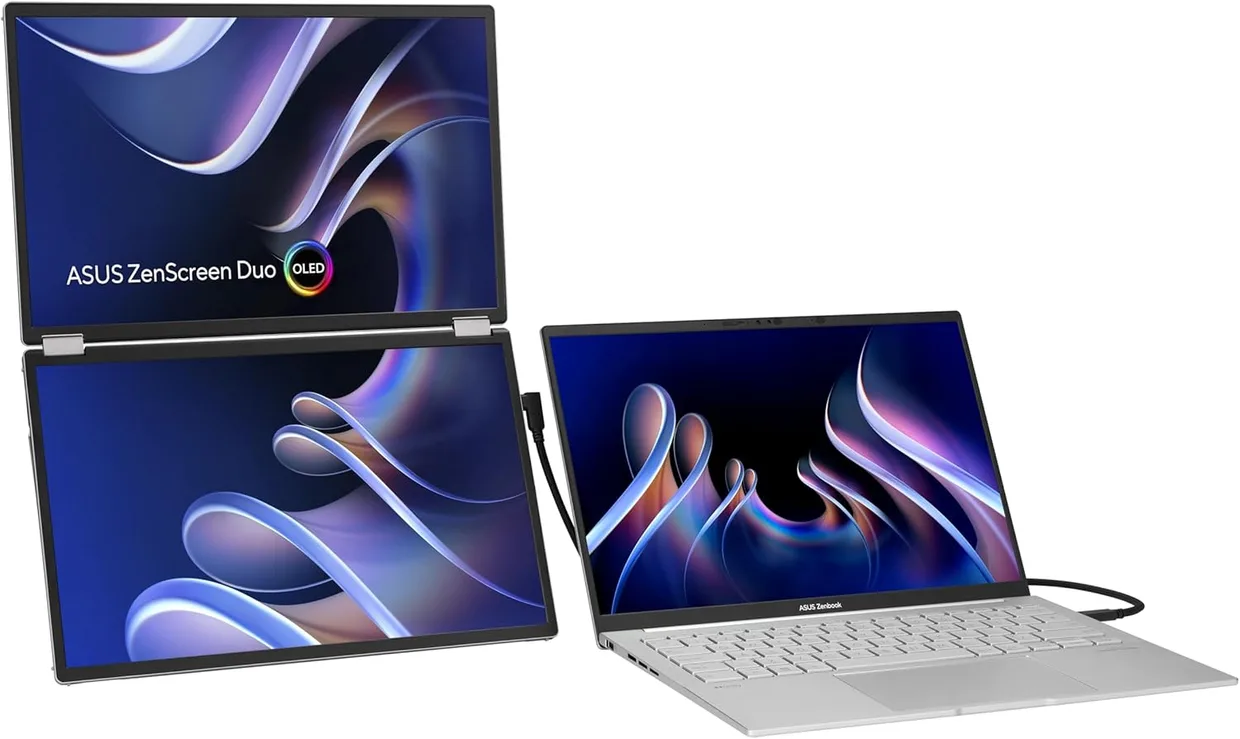 Монитор портативный Asus 2×14" ZenScreen Duo OLED MQ149CD (90LM0AKV-B01N70) — фото 17