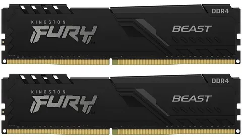 Оперативная память Kingston Fury Beast DDR4 2x8GB/2666 Black (KF426C16BBK2/16)