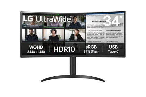 Монитор LG 34" UltraWide 34WR55QK-B