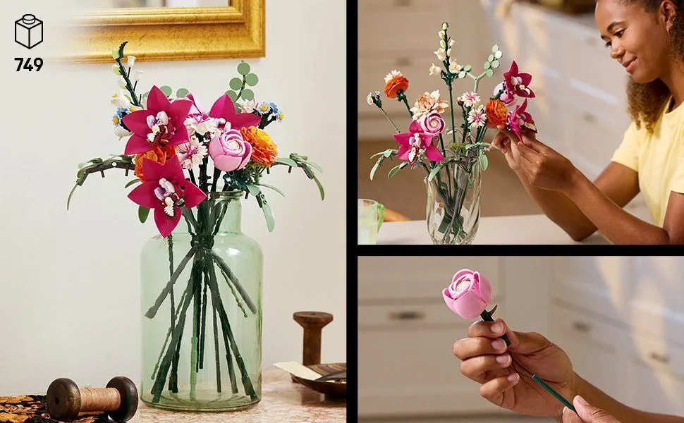 Конструктор LEGO Botanicals Милый розовый букет цветов (10342) — фото 2