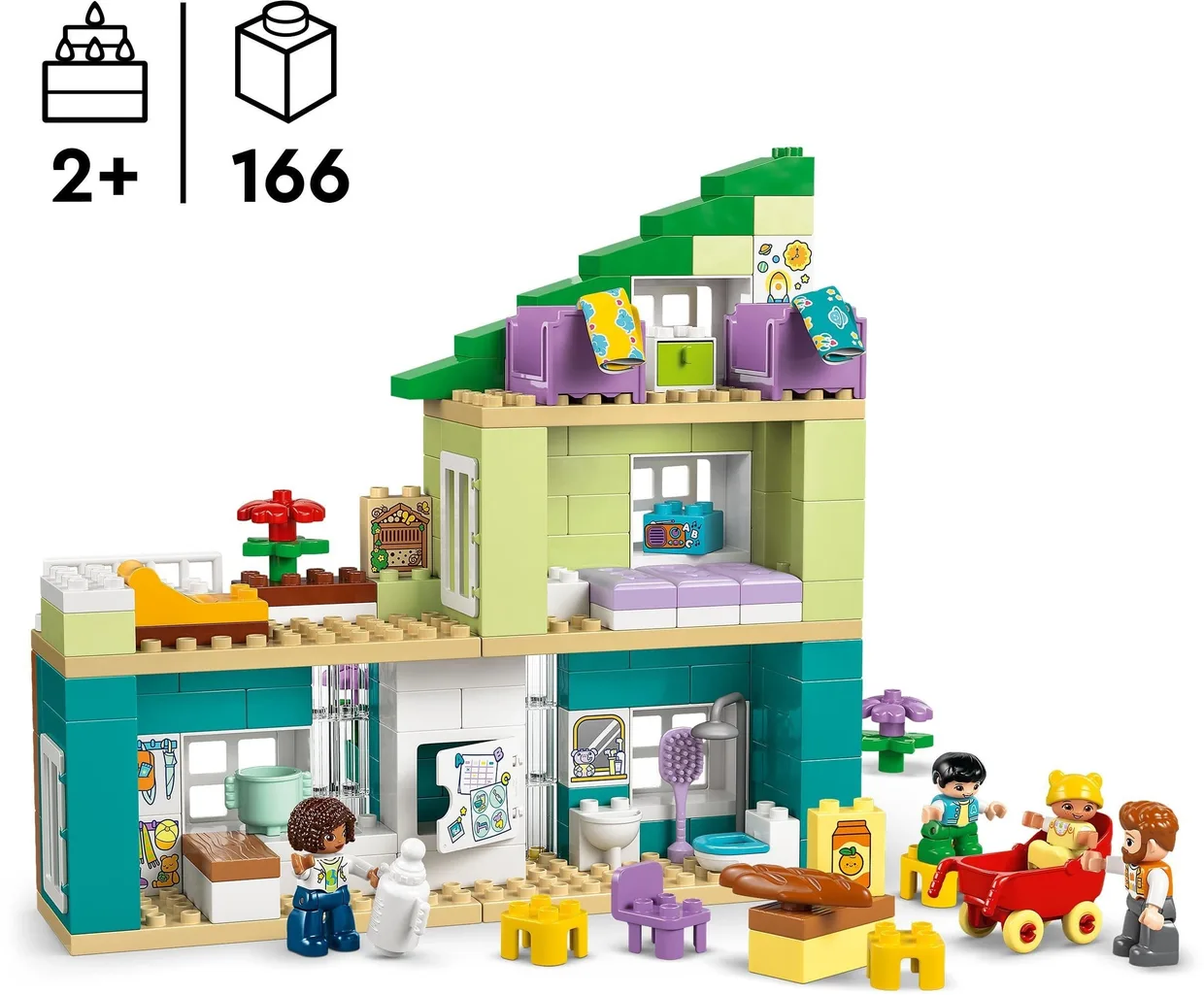 Конструктор LEGO DUPLO Современный семейный дом 3 в 1 с фигурками (10470)