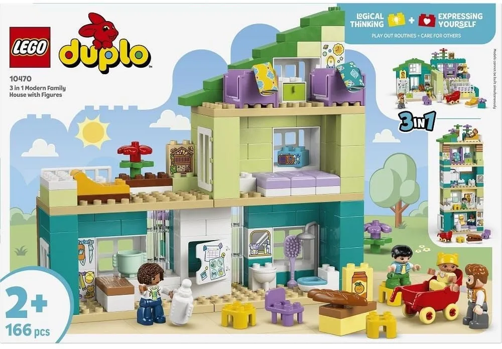 Конструктор LEGO DUPLO Современный семейный дом 3 в 1 с фигурками (10470) — фото 9