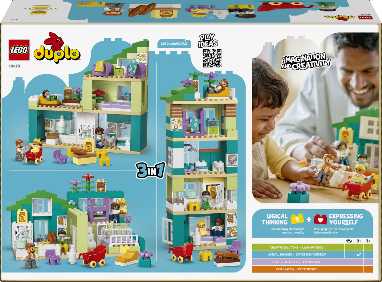 Конструктор LEGO DUPLO Современный семейный дом 3 в 1 с фигурками (10470) — фото 10