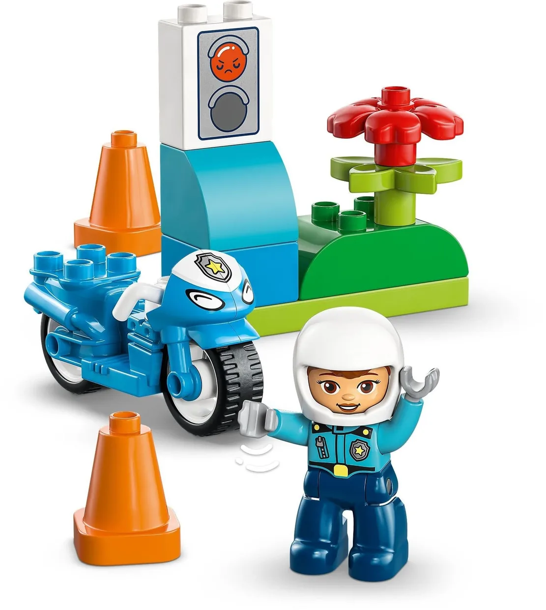 Конструктор LEGO DUPLO Синій поліцейський мотоцикл (10471) — фото 2