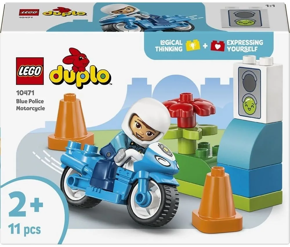 Конструктор LEGO DUPLO Синій поліцейський мотоцикл (10471) — фото 8