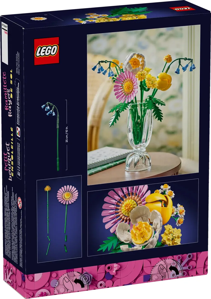 Конструктор LEGO Botanicals Миниатюрный солнечный букет (10347) — фото 9