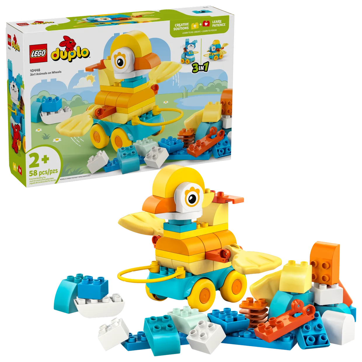 Конструктор LEGO DUPLO Животные на колёсах 3 в 1 (10448) — фото 9