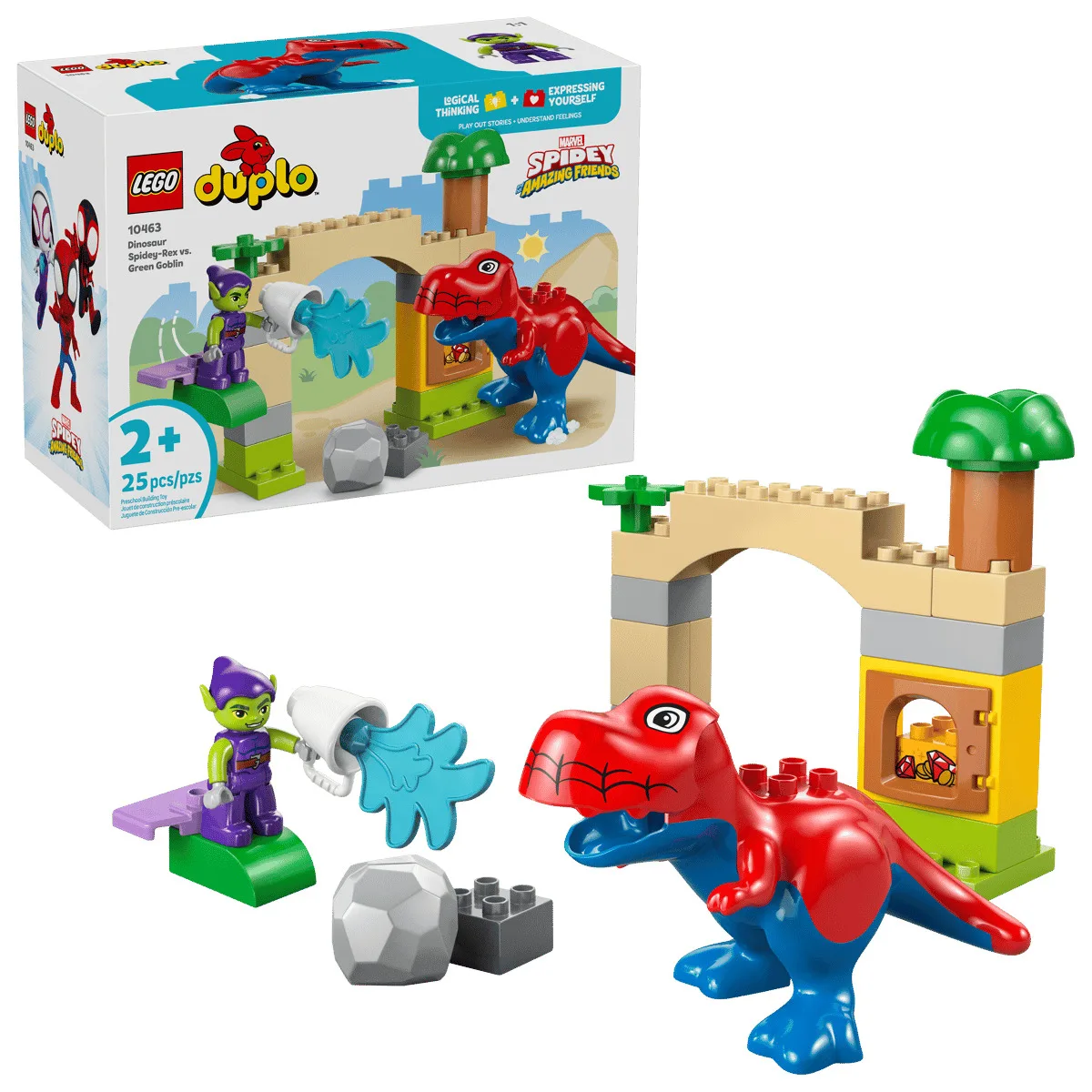 Конструктор LEGO DUPLO Динозавр Spidey-Rex против Зелёного Гоблина (10463) — фото 7