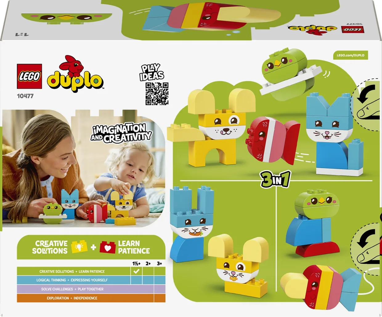 Конструктор LEGO DUPLO Чудесные творческие домашние питомцы 3 в 1 (10477) — фото 10