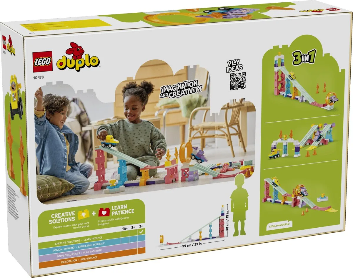 Конструктор LEGO DUPLO Цікаві гірки та трампліни з автомобілями 3 в 1 (10478) — фото 7
