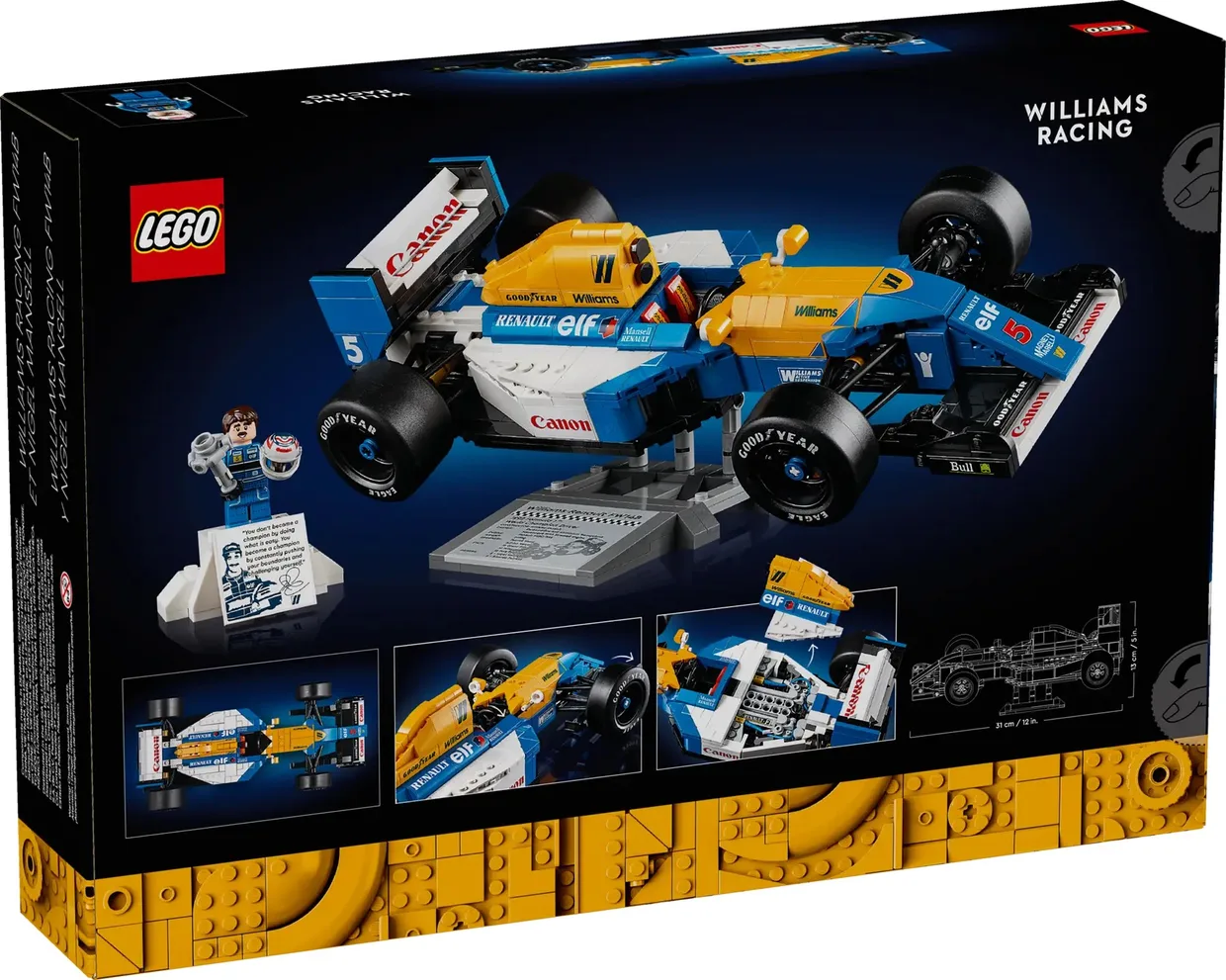Конструктор LEGO Icons Williams Racing FW14B и Найджел Мэнселл (10353) — фото 11