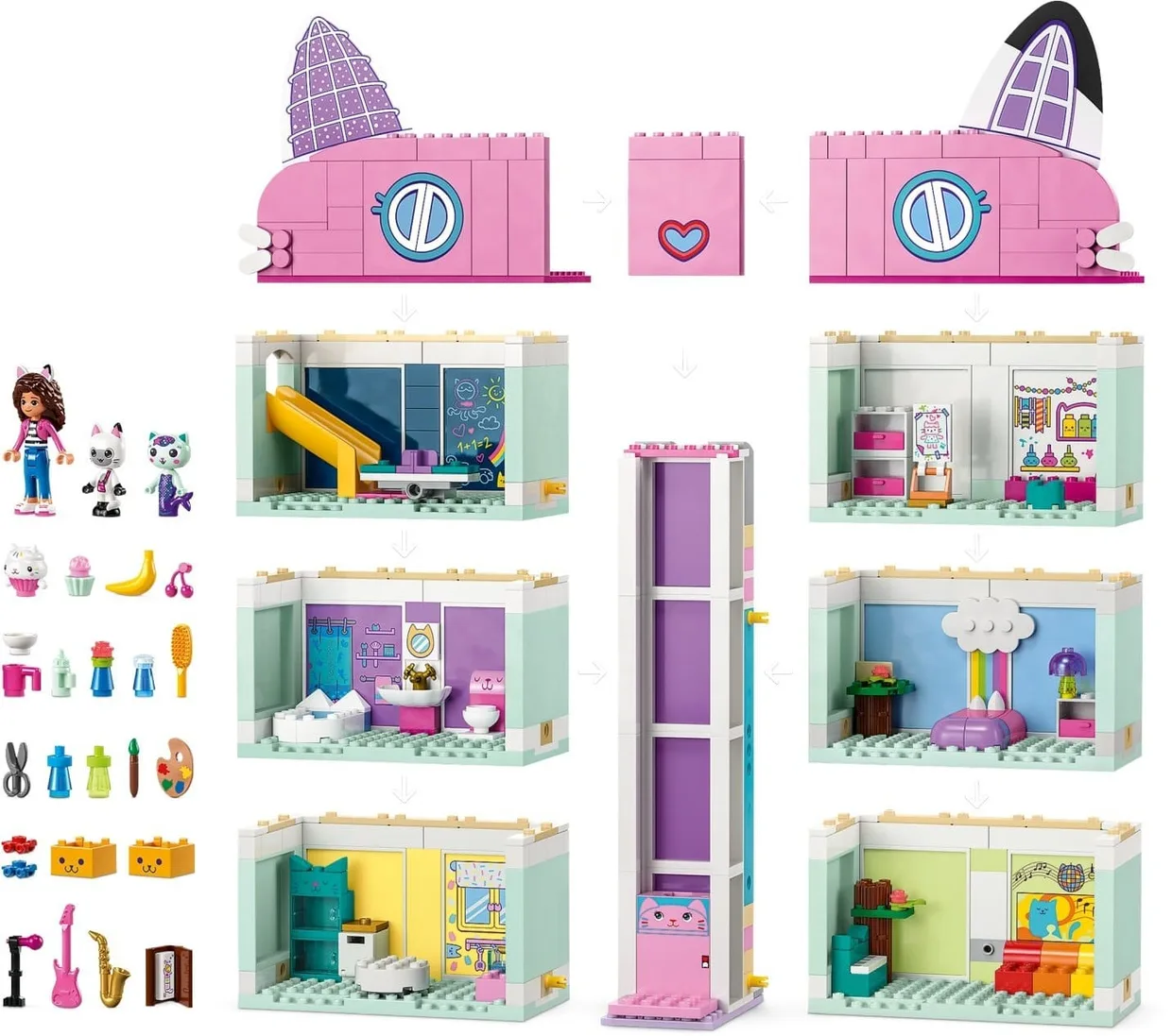 Конструктор LEGO Gabby's Dollhouse Ляльковий будиночок Ґаббі (10788) — фото 6
