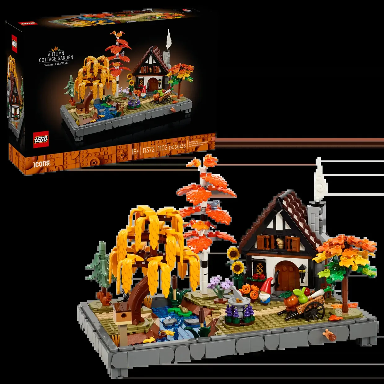 Конструктор LEGO Icons Осенний сад у коттеджа (11372) — фото 8
