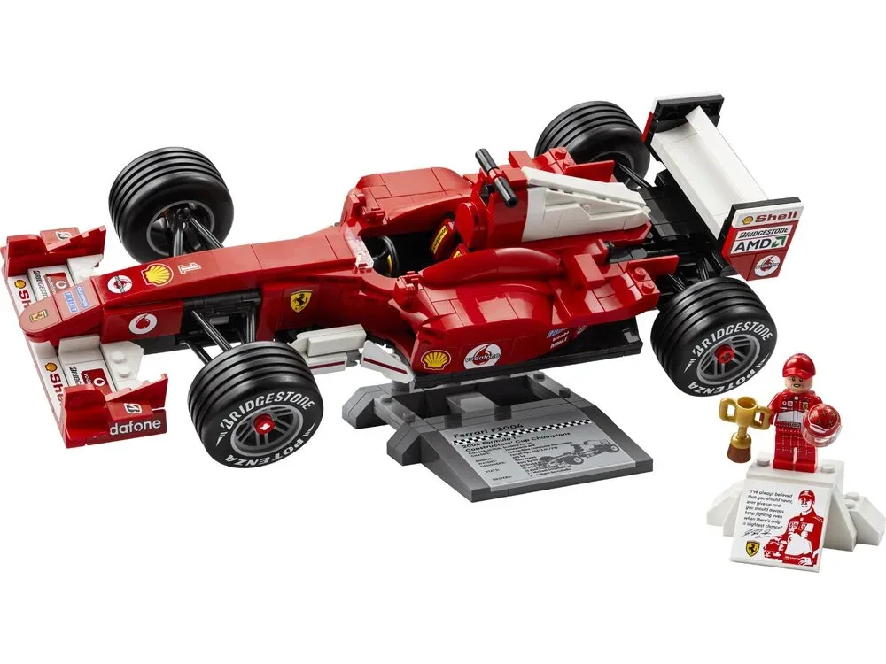 Конструктор LEGO Icons Ferrari F2004 і Міхаель Шумахер (11375)