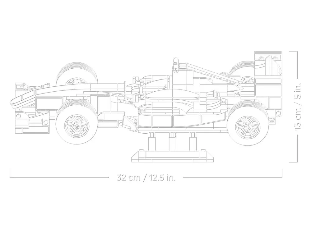 Конструктор LEGO Icons Ferrari F2004 і Міхаель Шумахер (11375) — фото 11