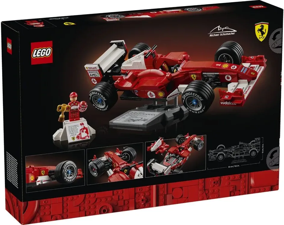 Конструктор LEGO Icons Ferrari F2004 і Міхаель Шумахер (11375) — фото 12