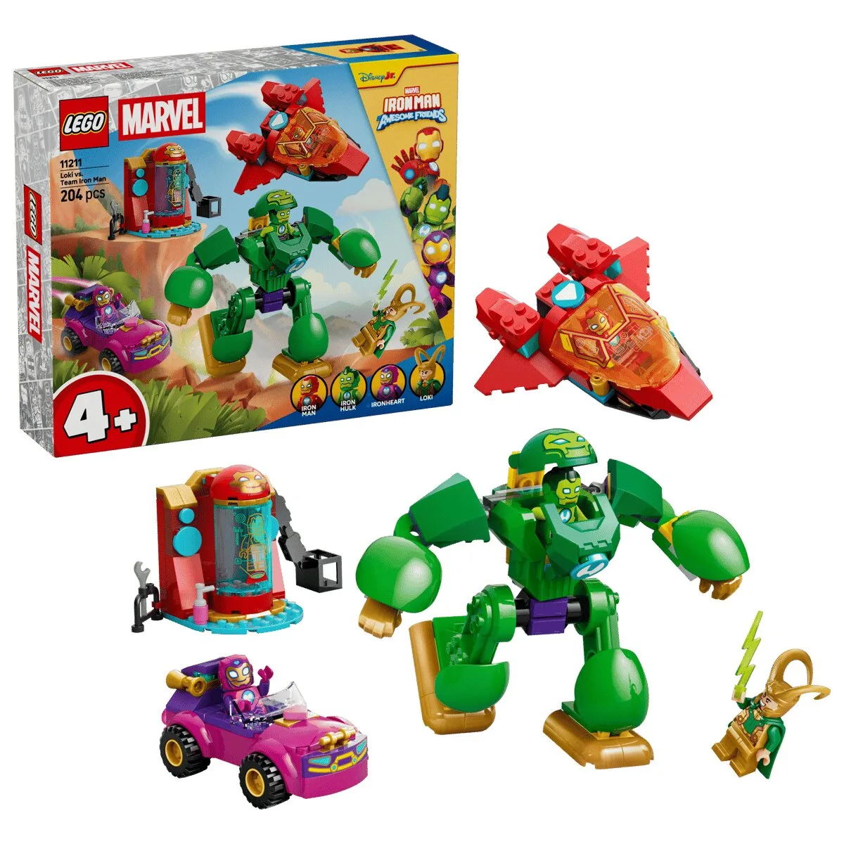 Конструктор LEGO Marvel Локи против команды Железного Человека (11211)