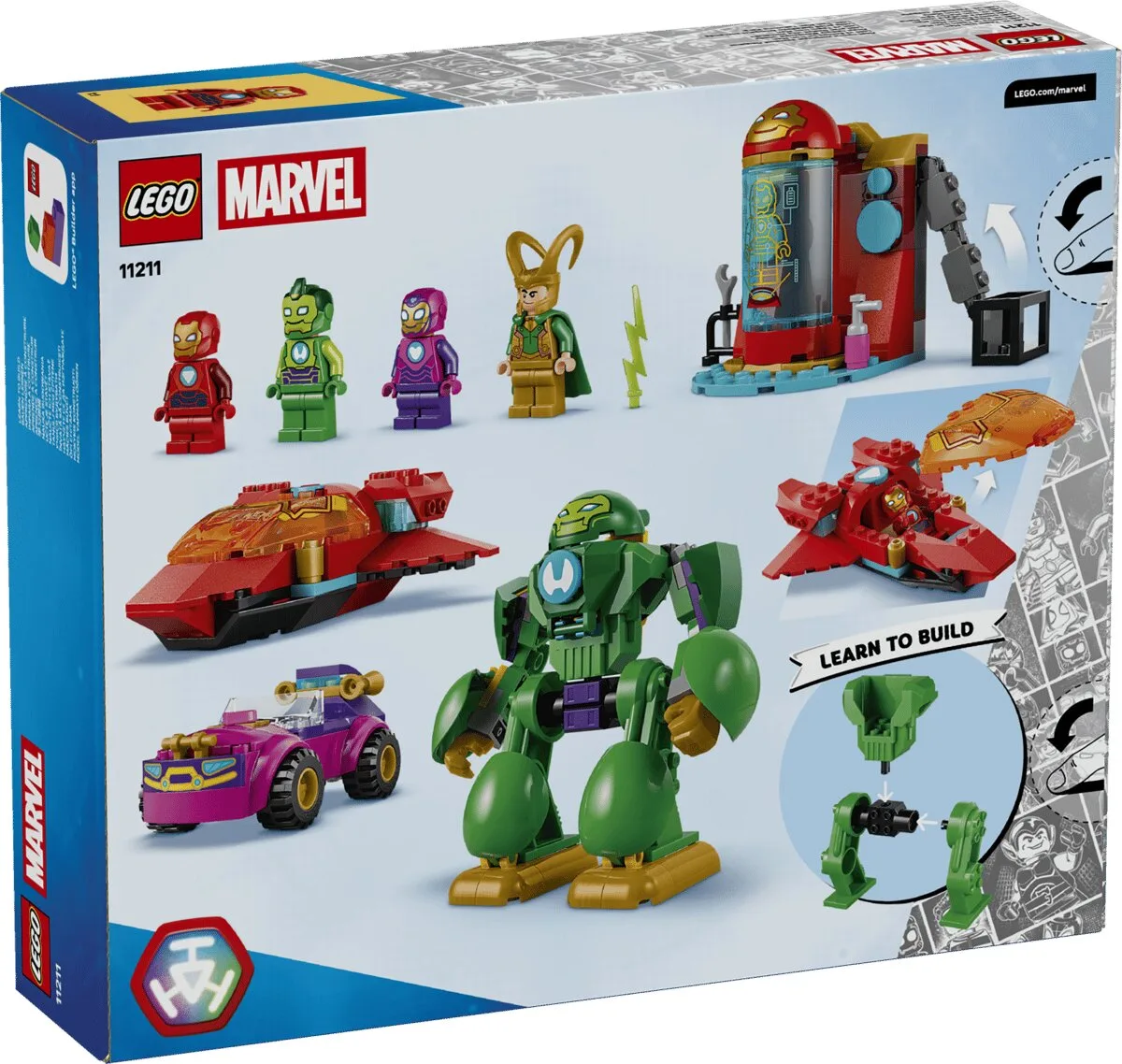 Конструктор LEGO Marvel Локи против команды Железного Человека (11211) — фото 11