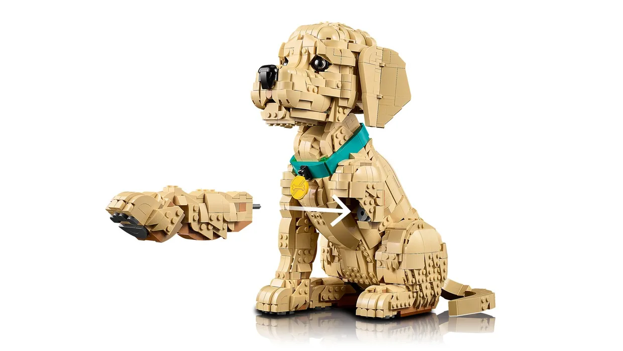 Конструктор LEGO Icons Щенок золотистого ретривера (11384) — фото 5