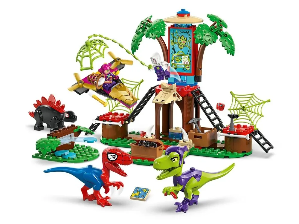 Конструктор LEGO Marvel Spidey Битва Спайди и раптора Гобби у штаба на дереве (11200)