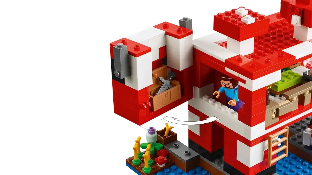 Конструктор LEGO Minecraft Будинок грибної корови (21270) — фото 4