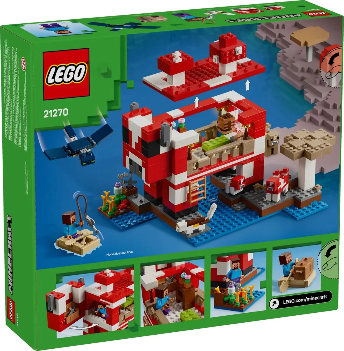 Конструктор LEGO Minecraft Будинок грибної корови (21270) — фото 10