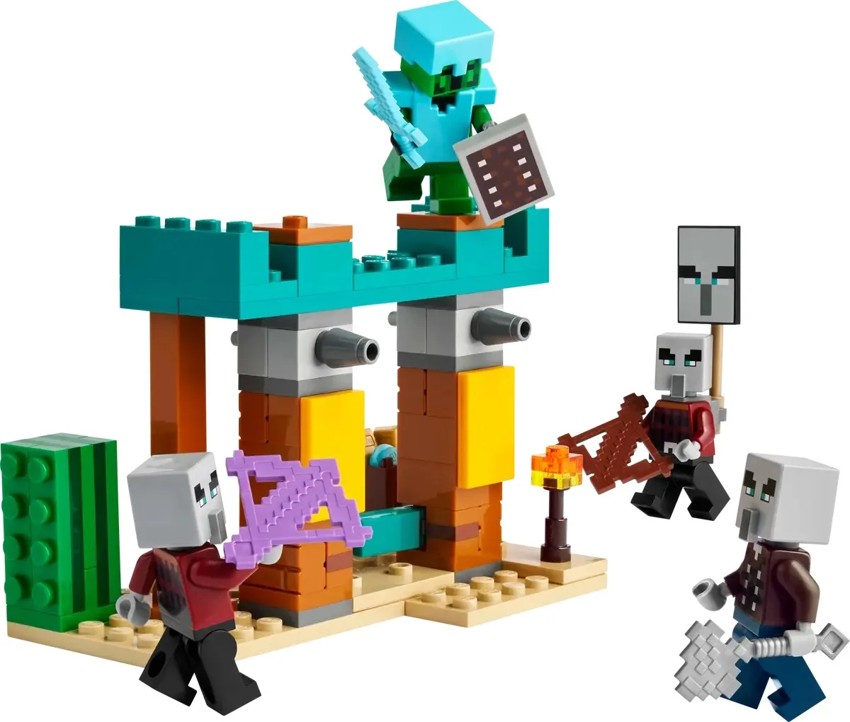 Конструктор LEGO Minecraft Пустынный патруль иллагеров (21267)