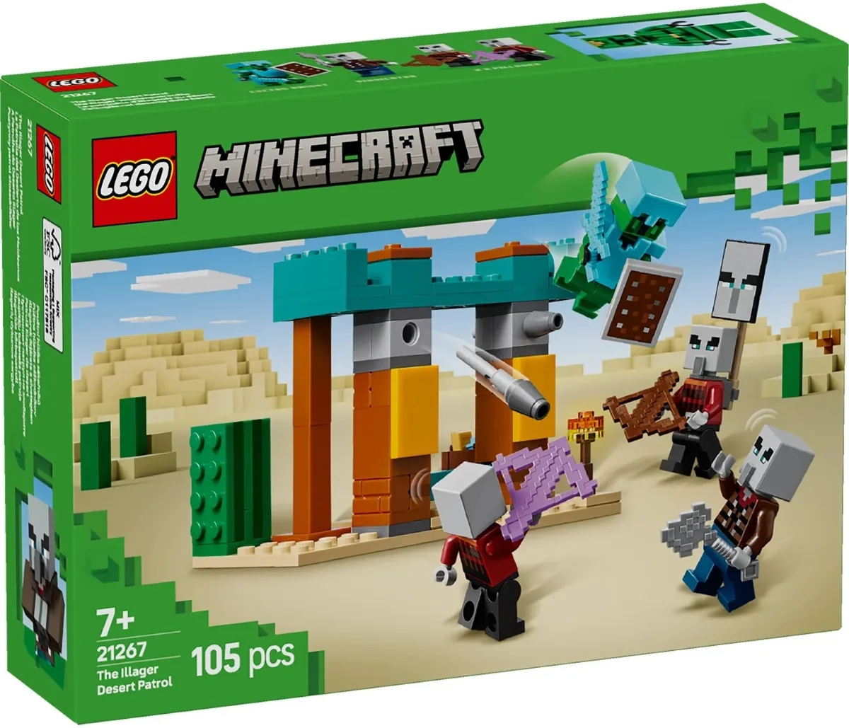Конструктор LEGO Minecraft Пустынный патруль иллагеров (21267) — фото 8