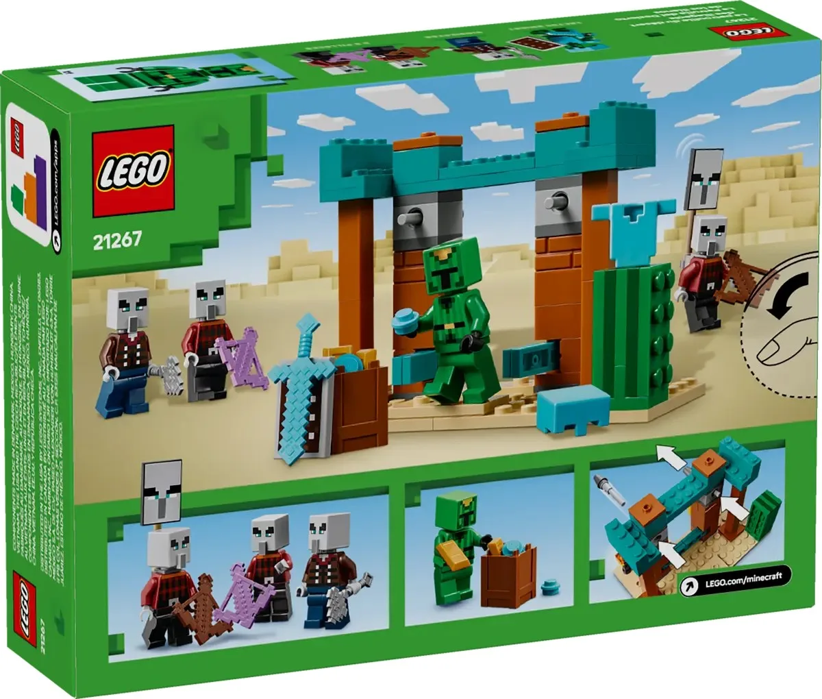 Конструктор LEGO Minecraft Пустынный патруль иллагеров (21267) — фото 9