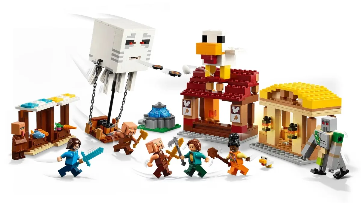 Конструктор LEGO Minecraft Нападение гаста-воздушного шара на деревню (21273) — фото 2