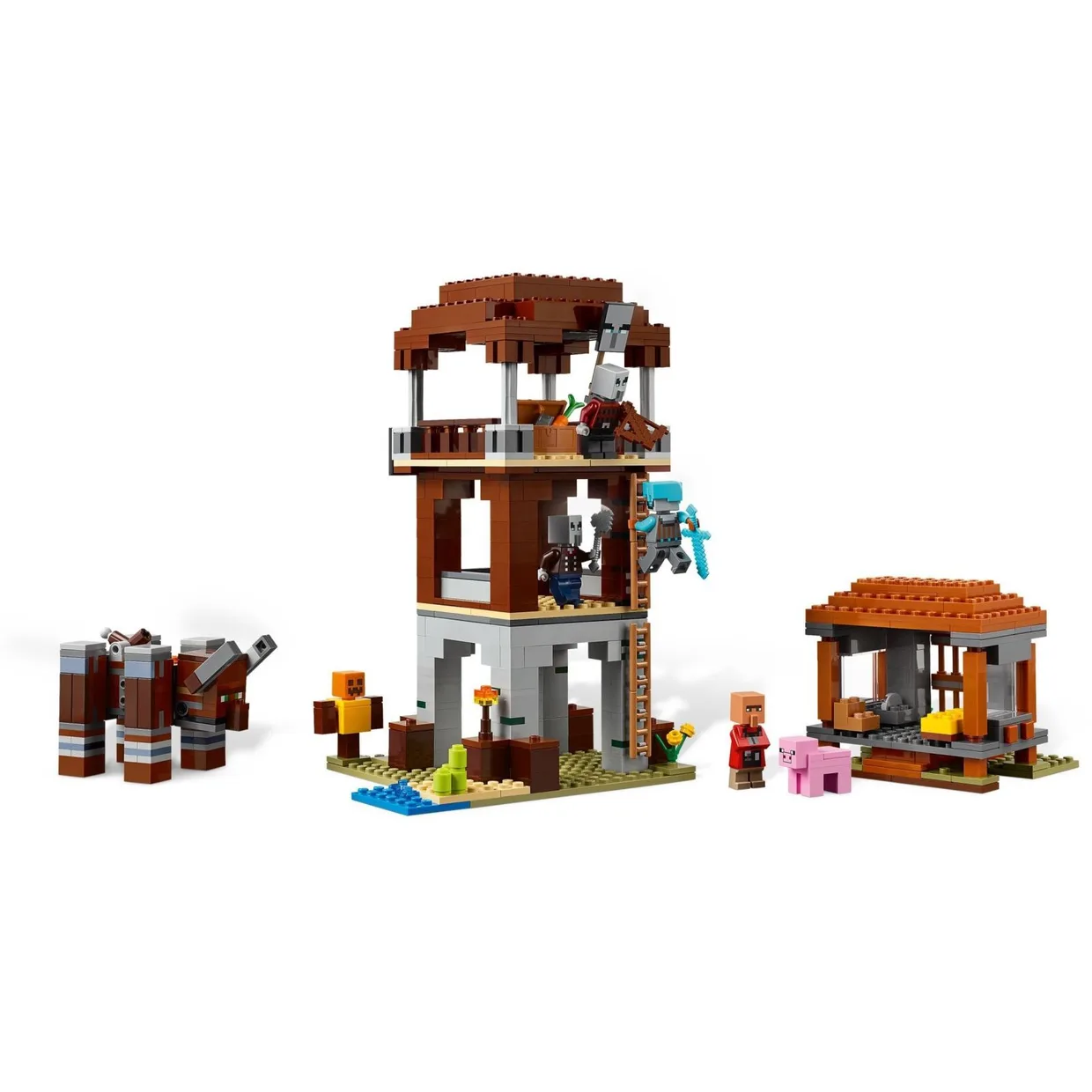 Конструктор LEGO Minecraft Аванпост разбойников и разоритель (21278) — фото 3