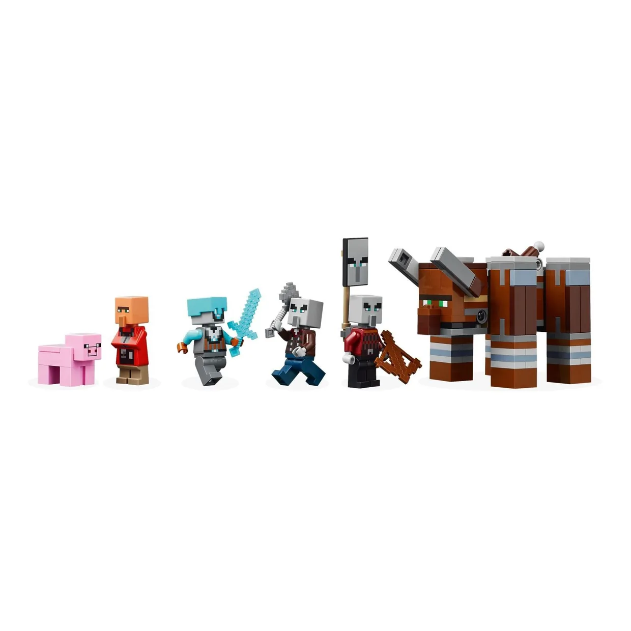 Конструктор LEGO Minecraft Аванпост разбойников и разоритель (21278) — фото 4