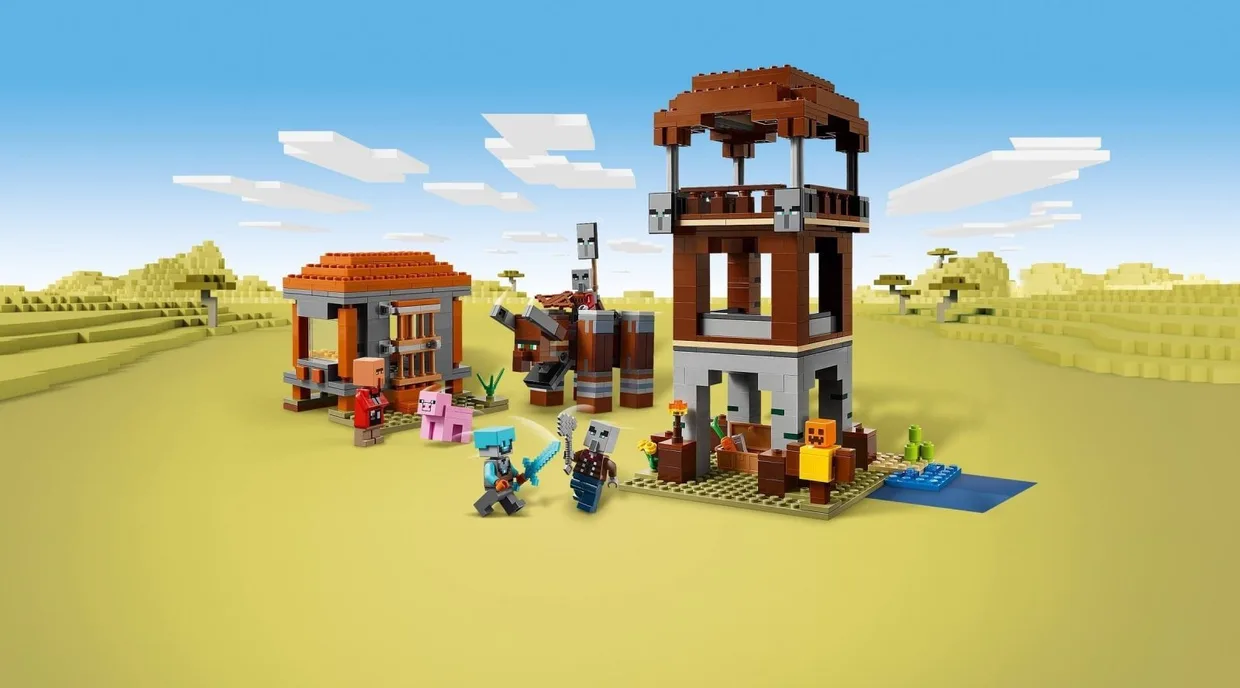 Конструктор LEGO Minecraft Аванпост разбойников и разоритель (21278) — фото 10